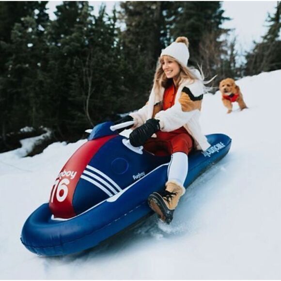 Funboy Luxury Inflatable Snowmobile Snow Sled - Picture 7 of 10